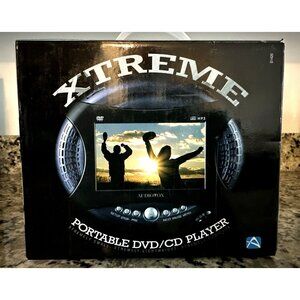 Audiovox Xtreme D1420 Portable DVD/CD Player 4.2" Screen Stereo Speakers & Case